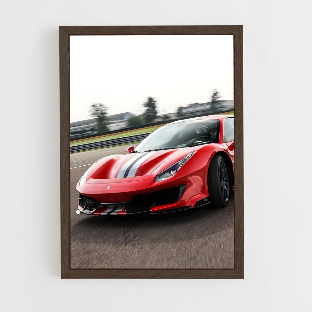 Poster Piste Rouge Ferrari – affiche Dallara (vue 5)